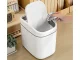 Desktop Trash Can with Swing Lid 2L, Small Mini Garbage Can for Office and Bathroom