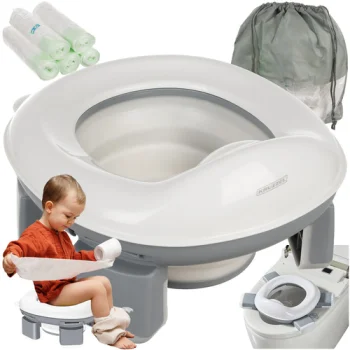 Kruzzel 25510 sulankstomas kelioninis naktipuodis vaikams 2-in-1