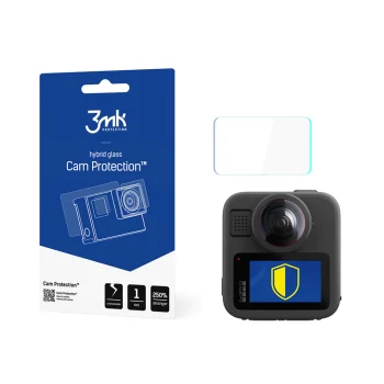 Hibridinis apsauginis stiklas 3mk Cam Protection skirtas GoPro Max 2
