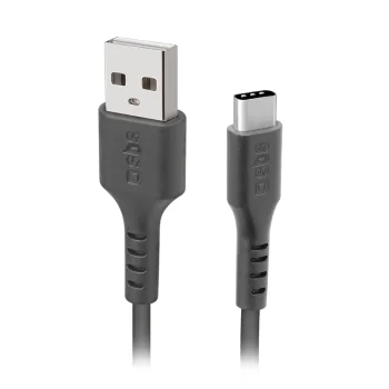 SBS USB-A to USB-C laidas (3 m), juodas