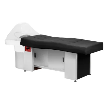 Head Spa Wash Unit with Bed Gabbiano 017B, Black