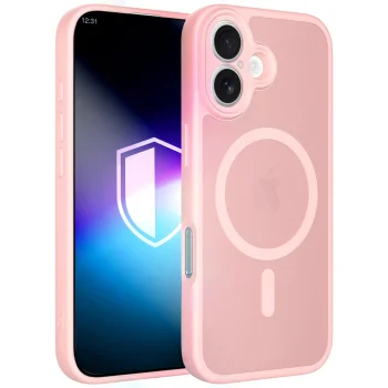 3mk Misty MagCase dėklas Apple iPhone 16 su MagSafe, rožinis