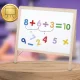 „Bakalu“ didelė medinė dvipusė magnetinė lenta „4in1“ su priedais
