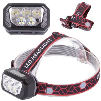 LED headlamp XHP30 SMD rechargeable, grey