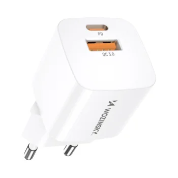 Wozinsky CMWCW 20W USB-C / USB-A įkroviklis - baltas