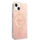 Dėklo ir įkroviklio rinkinys Guess GUBPP14MH4EACSP, skirtas iPhone 14 Plus, rožinis