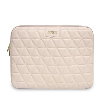 Guess Quilted nešiojamojo kompiuterio dėklas iki 13 colių, rožinis