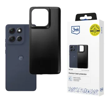 Dėklas 3mk Matt Case telefonui Motorola Moto G86 Power, juodas