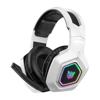 Belaidės žaidimų ausinės ONIKUMA B100, Bluetooth / 2.4G, baltos