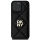 DKNY Quilted Stack Logo dėklas, skirtas iPhone 16 Pro, juodas