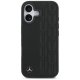 Mercedes iPhone 17 Case Leather Laurel Leaves MagSafe, Black