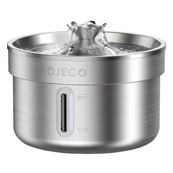 Rojeco Stainless Steel Pet Water Fountain 2L RYSJ-11 Quiet Dispenser