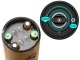 Electric Salt and Pepper Grinder with LED Light Silver