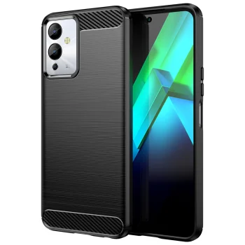 Telefono dėklas Carbon Case skirtas Infinix Note 12i, TPU, juodas