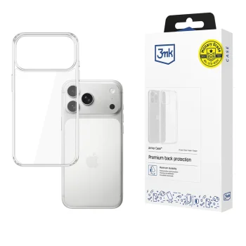 Dėklas 3Mk Armor Case skirtas iPhone 17 Pro Max, skaidrus