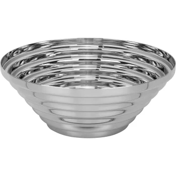 Apvalus nerūdijančiojo plieno dubuo Alessi Maya, 20 cm, sidabro spalvos