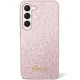 Samsung Galaxy S23+ Guess Glitter Script dėklas GUHCS23MHGGSHP, rožinis