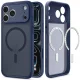 Spigen Ultra Hybrid MagSafe dėklas telefonui iPhone 18 Pro Max / 17 Pro Max, tamsiai mėlynas