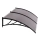 Double Door Canopy Polycarbonate Awning 200x100 cm MultiGarden