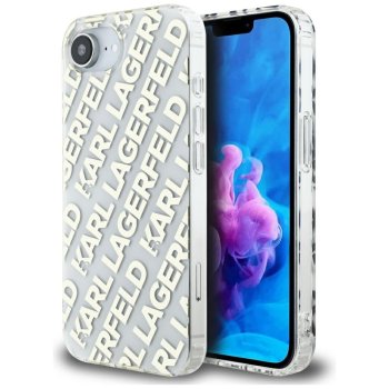 Karl Lagerfeld IML Repeat Logo dėklas, skirtas iPhone 16e, auksinis