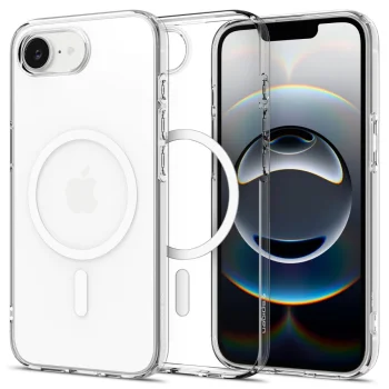 Spigen Liquid Crystal Mag MagSafe dėklas iPhone 16e / 17e, skaidrus