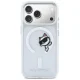 Karl Lagerfeld IML Peekaboo MagSafe dėklas iPhone 17 Pro, skaidrus