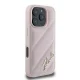 Karl Lagerfeld dėklas iPhone 16 Pro Max Diagonal Quilted Script, rožinis