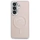 Karl Lagerfeld Embossed Ring RSG Logo MagSafe Case for Samsung Galaxy S26+ - Pink
