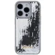 Guess dėklas iPhone 15 Pro Max telefonui Sequin Script Metal, sidabrinis