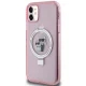 Karl Lagerfeld Ring Stand Karl & Choupette MagSafe dėklas iPhone 11 / XR, rožinis