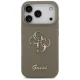 Guess iPhone 17 Pro Max Case Silicone Big 4G Script, Brown