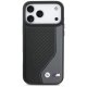 BMW dėklas iPhone 17 Pro Max telefonui M Carbon Logo MagSafe, pilkas (Graphite)