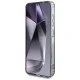 Guess Glitter Circle MagSafe dėklas Samsung Galaxy S25 telefonui, juodas