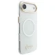 Guess IML Gradient Script Metal MagSafe dėklas telefonui iPhone Air, baltas