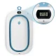 Ricokids RK-287 Foldable Baby Bath with Thermometer and Cushion, White/Blue