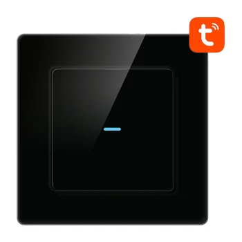 Avatto N-TS10-B1 1-Way Smart Wi-Fi Light Switch TUYA, Black