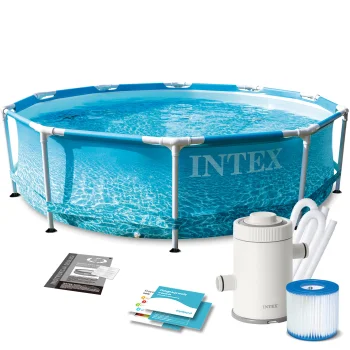 Intex 28208 Metal Frame Pool 305 x 76 cm with Filter Pump