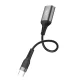 XO NB201 USB-A į USB-C OTG adapteris juodas