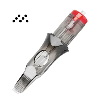 Tatuiruočių kasetės El Cartel V2 0.35 7 RM-W Long Taper, 10 vnt.