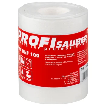 Bepluoštės valymo šluostės rulyne Profi Sauber POWER 100, 100 vnt.