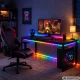 5 m RGB LED neoninė juosta su „Bluetooth“, programėle ir nuotolinio valdymo pultu