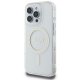 Guess iPhone 16 Pro Max dėklas IML Glitter Circle MagSafe, skaidrus