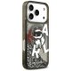 Karl Lagerfeld Liquid Glitter Choupette MagSafe dėklas iPhone 17 Pro Max, juodas