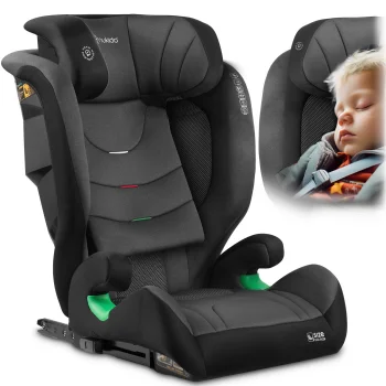Nukido Louis Soft automobilinė kėdutė 15-36 kg Isofix, juoda/pilka