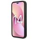 Karl Lagerfeld dėklas iPhone 14 Pro Saffiano Choupette Head Patch, juodas