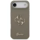 Guess Silicone Big 4G Script dėklas telefonui iPhone Air, rudas