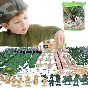 Army Men Military Base Playset with 400 Toy Soldiers and Figures