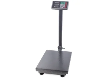 Platforminės svarstyklės su LCD ekranu, 100 kg, pilkos