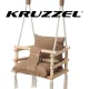 KRUZZEL aksominis vaikiškas sūpynių kėdutė H26685, smėlio spalvos