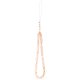 Guess IML Flowers Electro Pearl Strap MagSafe dėklas iPhone 17, rožinis